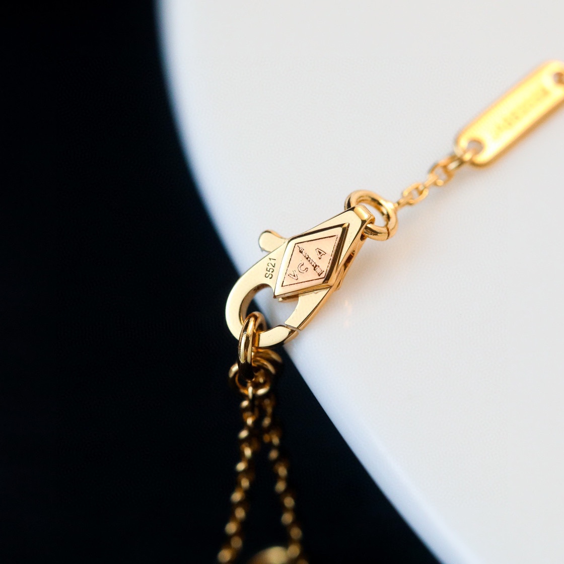 Van Cleef & Arpels vca mini四叶草白贝母项链 统一升级链条
