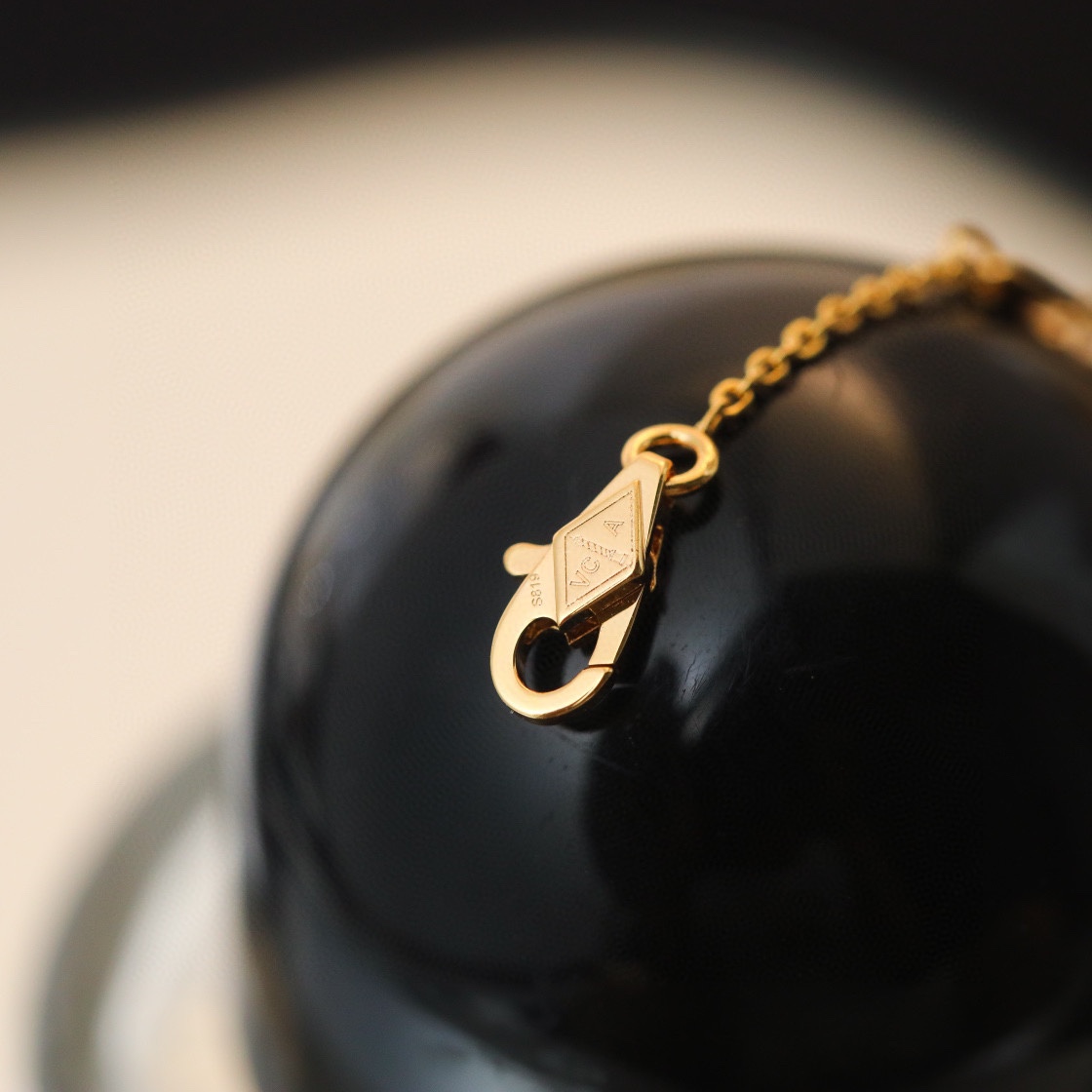 Van Cleef & Arpels vca mini四叶草红玉髓项链 统一升级链条