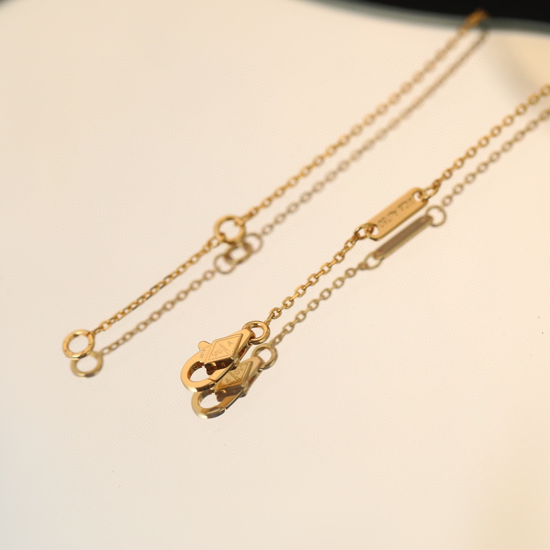 Van Cleef & Arpels vca mini四叶草红玉髓项链 统一升级链条