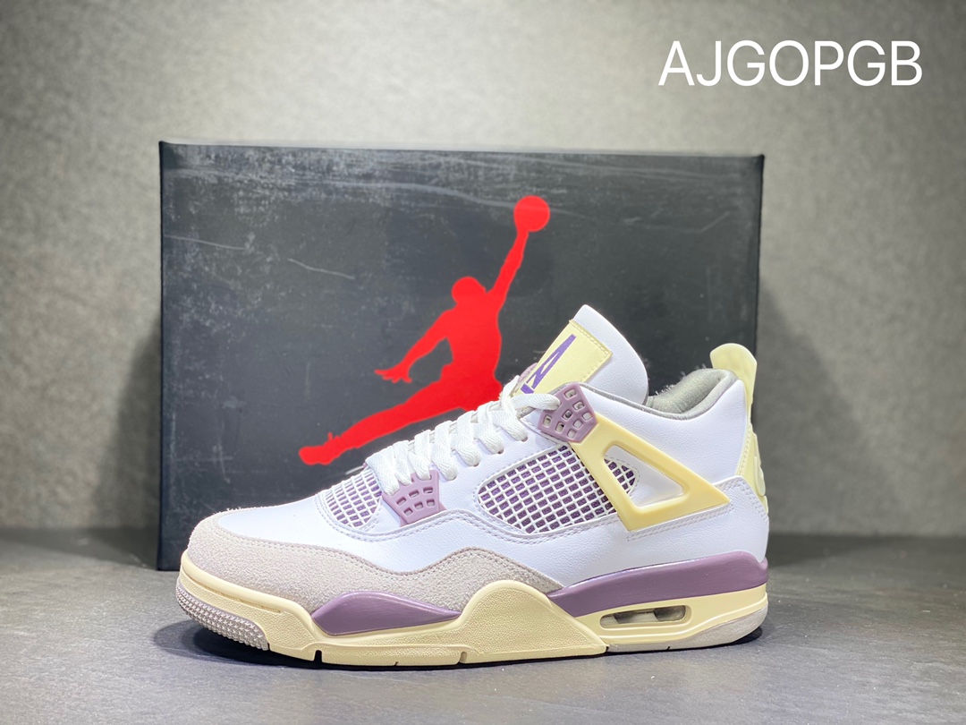 Air Jordan 4 Rerto ”Infrared” aj4 Joe 4 white yellow brown DH6927-068