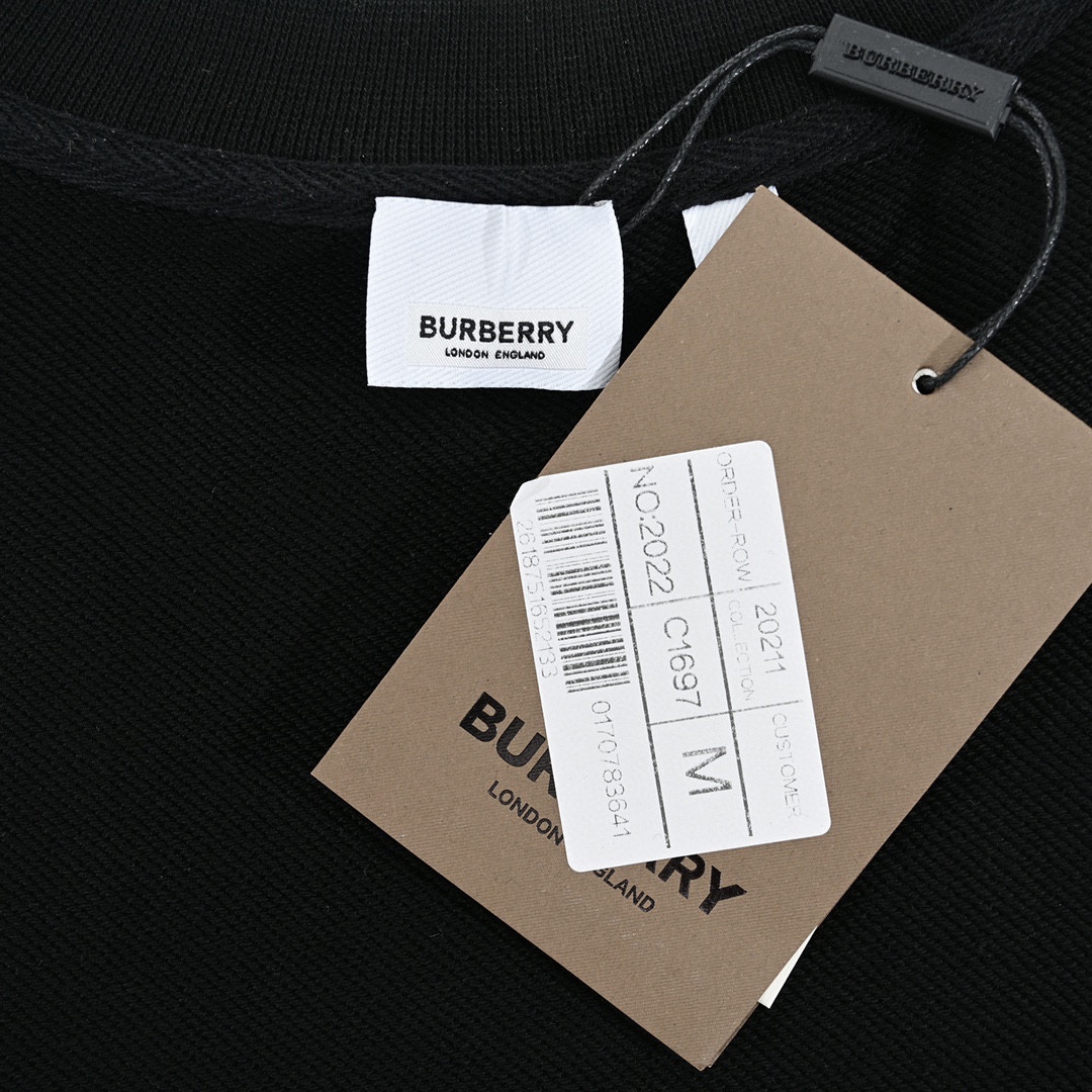 Burberry/巴宝莉 22Fw发泡字母logo圆领卫衣