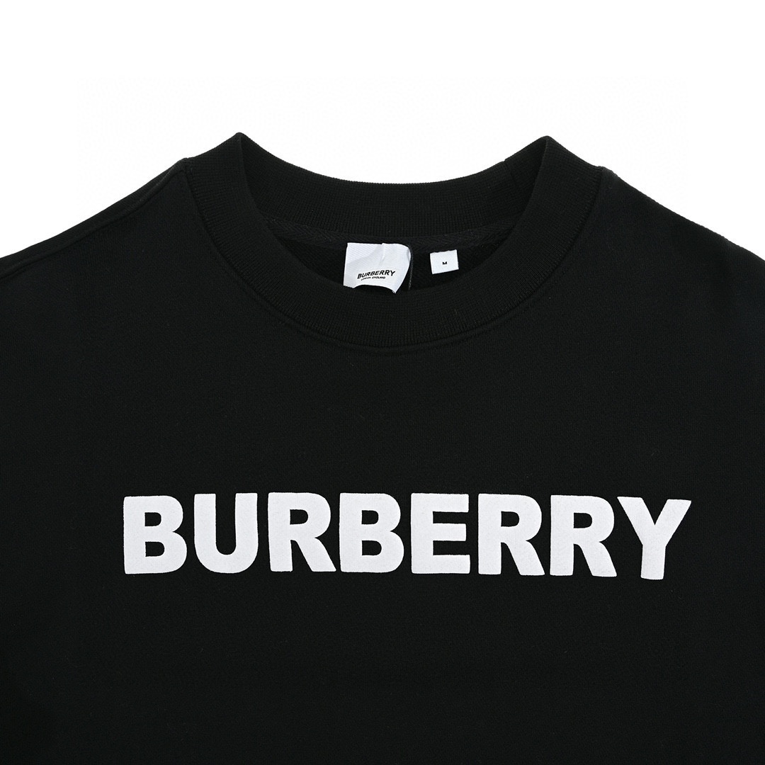 Burberry/巴宝莉 22Fw发泡字母logo圆领卫衣