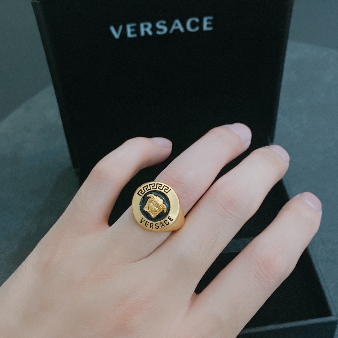 Highest quality replica
 Versace Jewelry Ring- Unsurpassed Quality
 Yellow Brass Virtus
