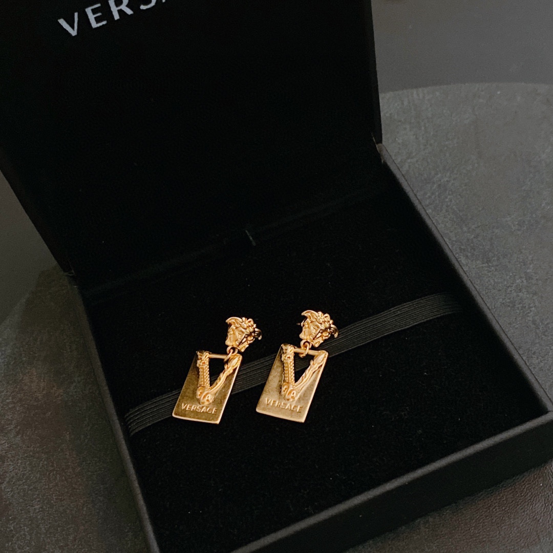 Versace Store
 Jewelry Earring Gold Yellow 925 Silver Brass