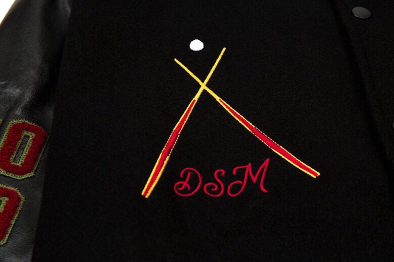 斯图西Stussy x CDG 联名 限定款黑8植绒棒球服