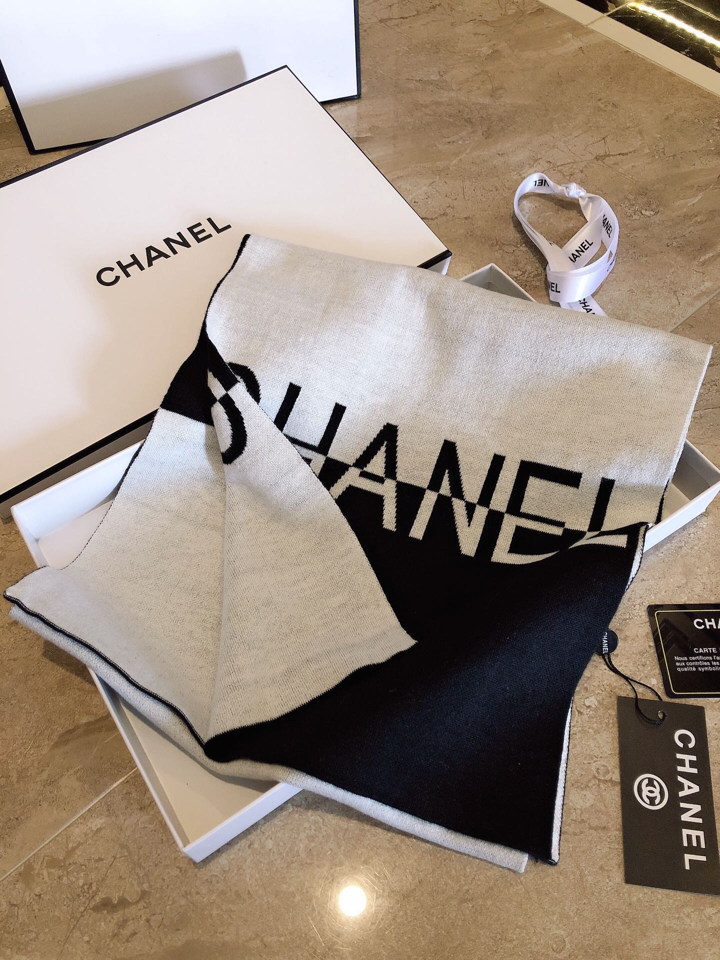香奈儿 Chanel 传世高定桑蚕丝丝巾围巾 #1CDF7FE4 5