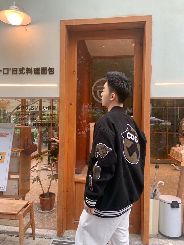 斯图西Stussy Cdg40周年重磅联名限定棒球衣服Vibe风必备袖章刺绣夹克外套男女情侣同款