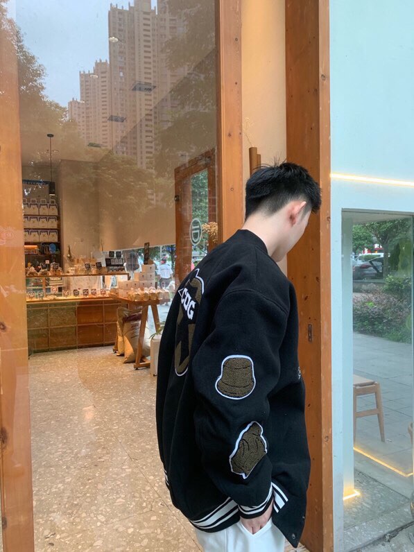 斯图西Stussy Cdg40周年重磅联名限定棒球衣服Vibe风必备袖章刺绣夹克外套男女情侣同款