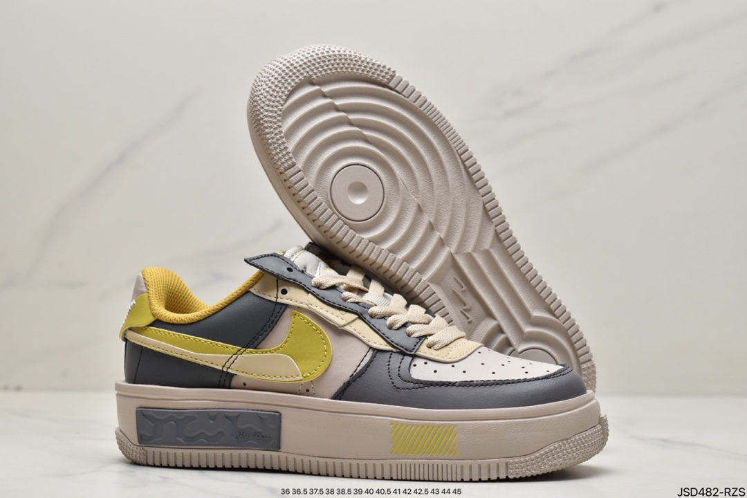 200 Air Force 1 '07 Low “奶咖灰”拼接马卡龙 CW6688-602