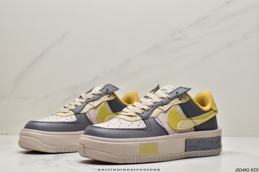 200 Air Force 1 '07 Low “奶咖灰”拼接马卡龙 CW6688-602