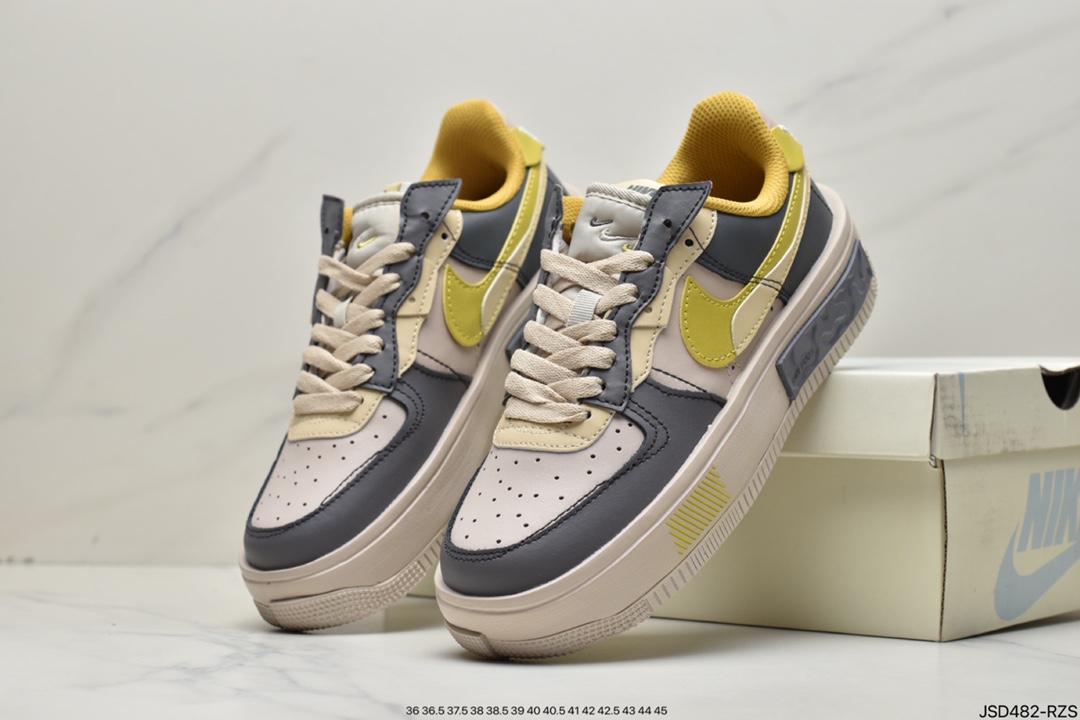 200 Air Force 1 '07 Low “奶咖灰”拼接马卡龙 CW6688-602