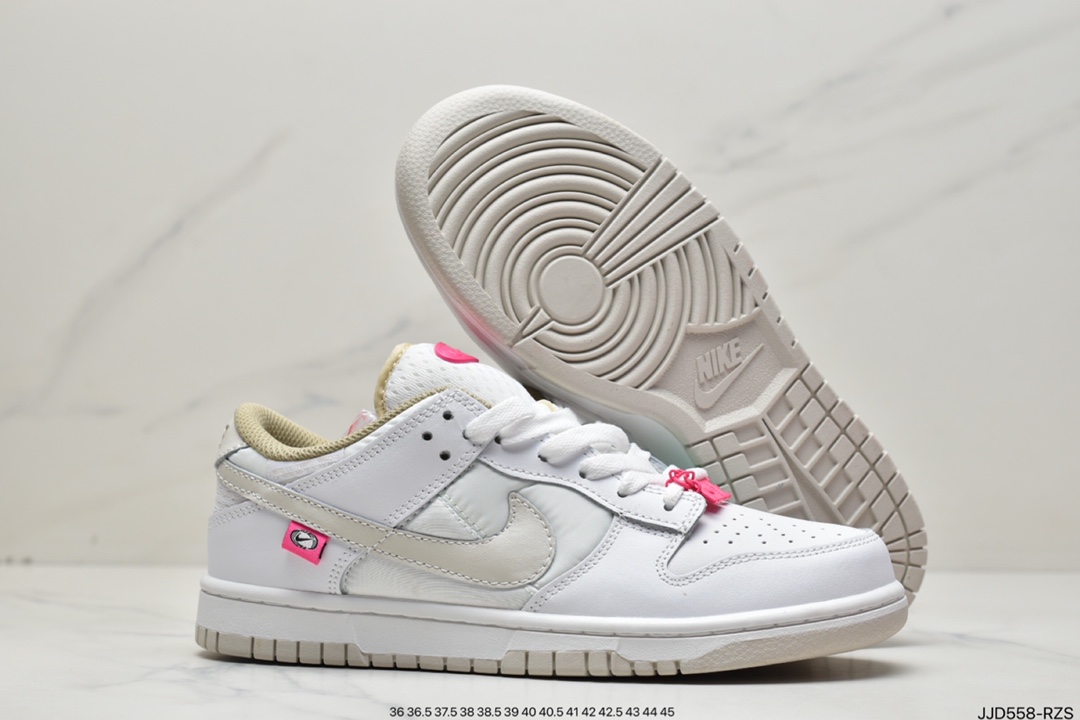 130 耐克Nike Dunk Low 白粉 粉色鞋扣 DX6060-121