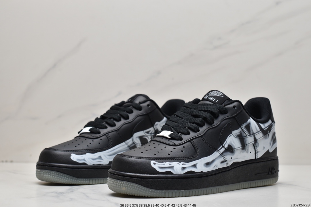 240 耐克Nike Air Force 1 ”Skeleton” 骨骼万圣节骨头 BQ7541-001
