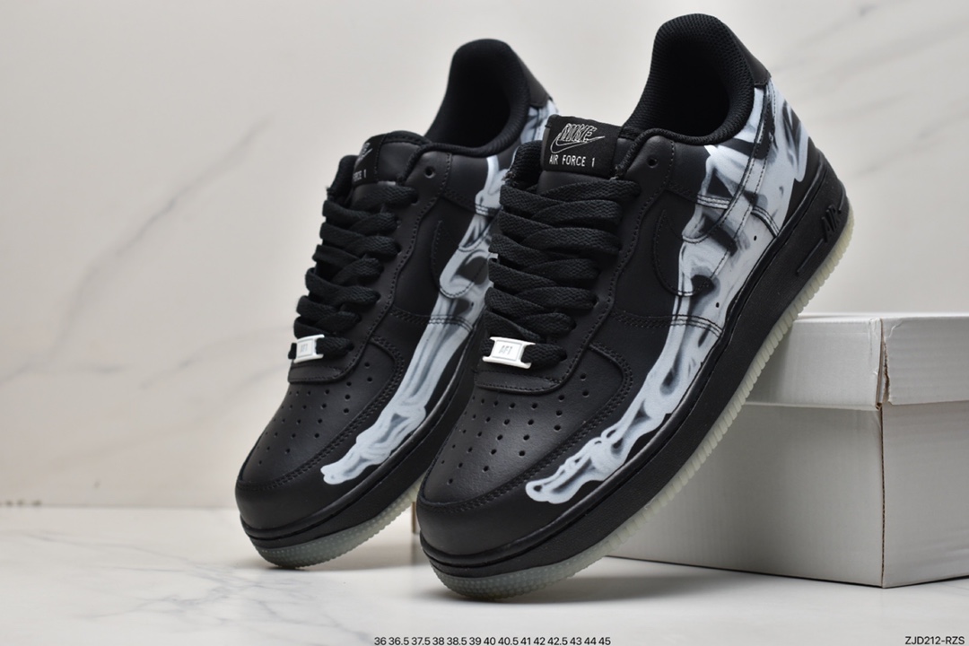240 耐克Nike Air Force 1 ”Skeleton” 骨骼万圣节骨头 BQ7541-001