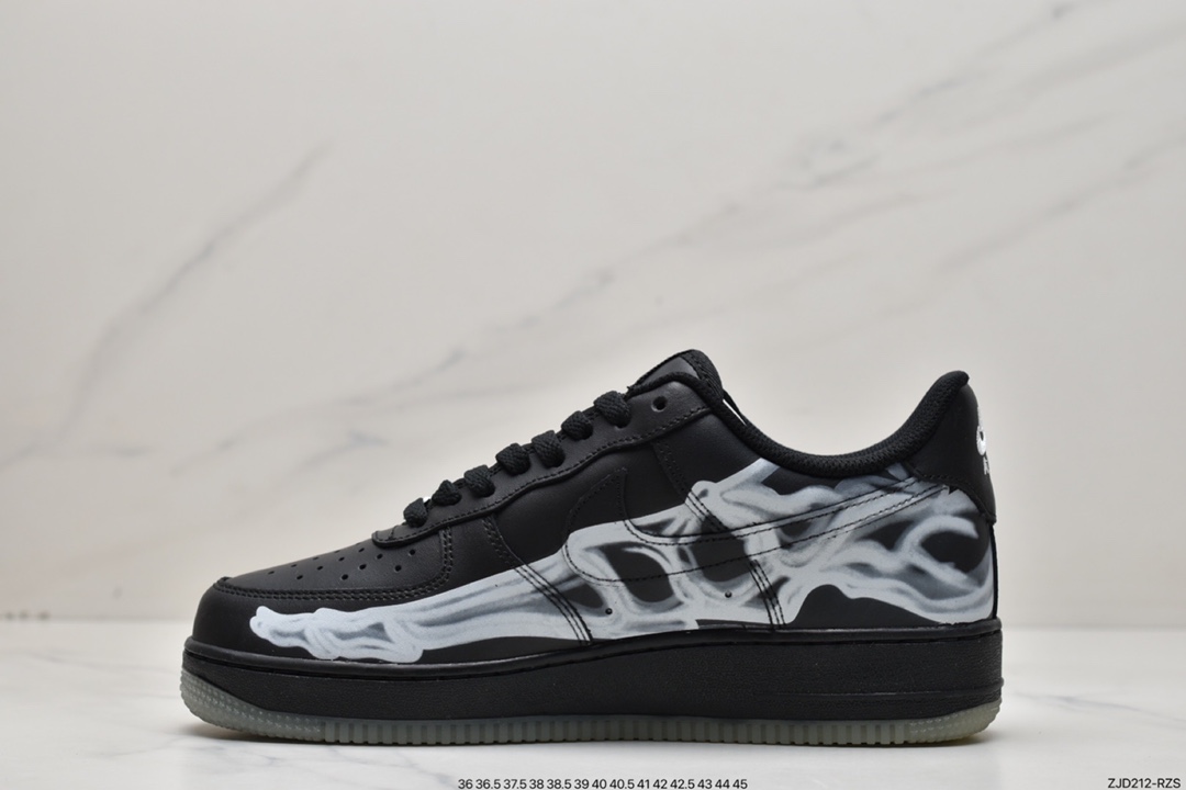 240 耐克Nike Air Force 1 ”Skeleton” 骨骼万圣节骨头 BQ7541-001