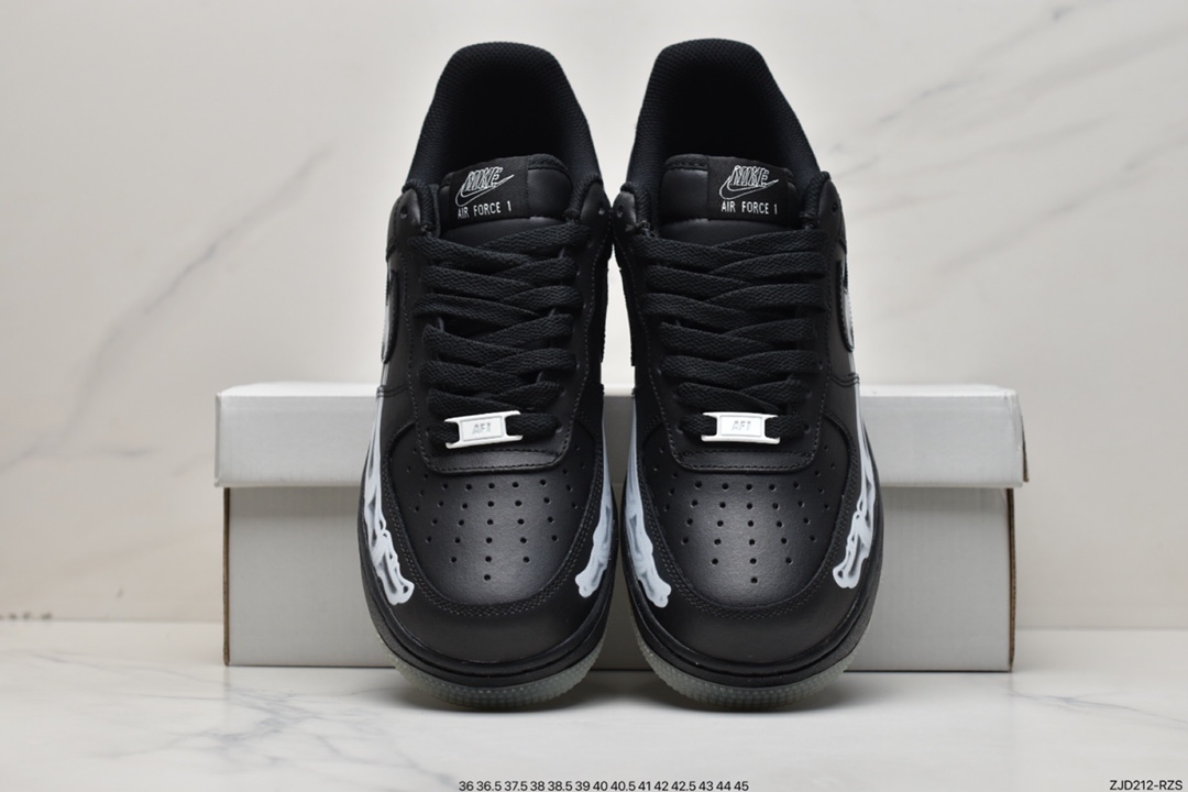 240 耐克Nike Air Force 1 ”Skeleton” 骨骼万圣节骨头 BQ7541-001