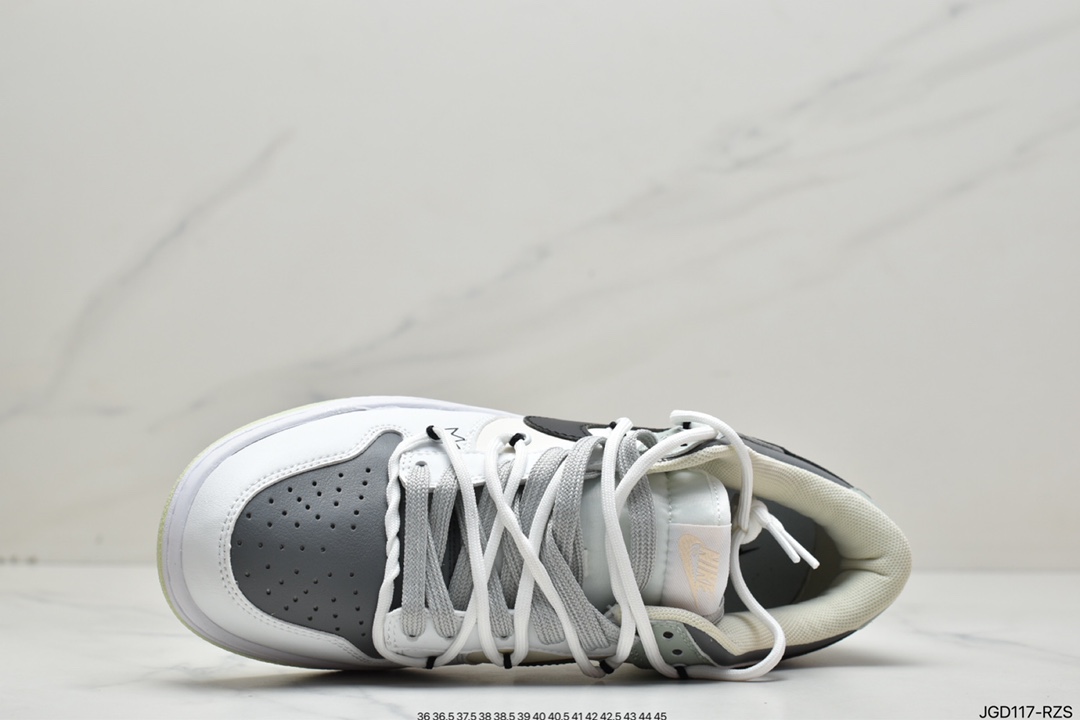 180 耐克/Nike SB Dunk Low Creamy/Tweed”解构绑带低帮休闲运动滑板板鞋CW1503-112