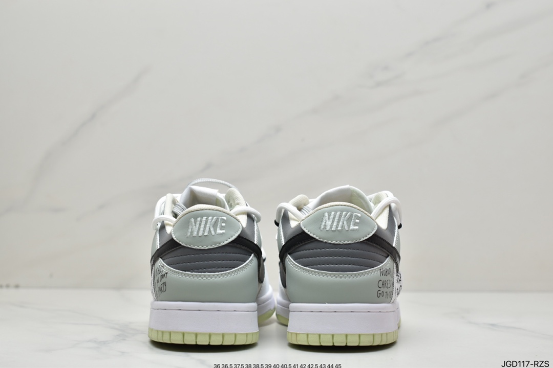 180 耐克/Nike SB Dunk Low Creamy/Tweed”解构绑带低帮休闲运动滑板板鞋CW1503-112