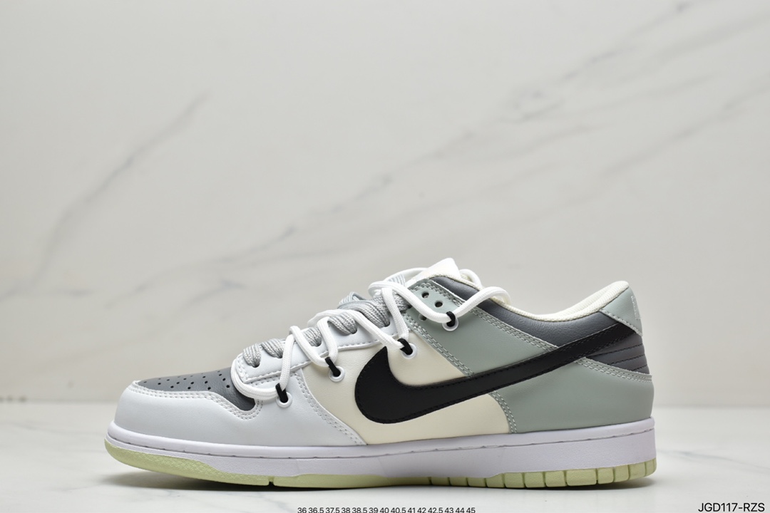 180 耐克/Nike SB Dunk Low Creamy/Tweed”解构绑带低帮休闲运动滑板板鞋CW1503-112