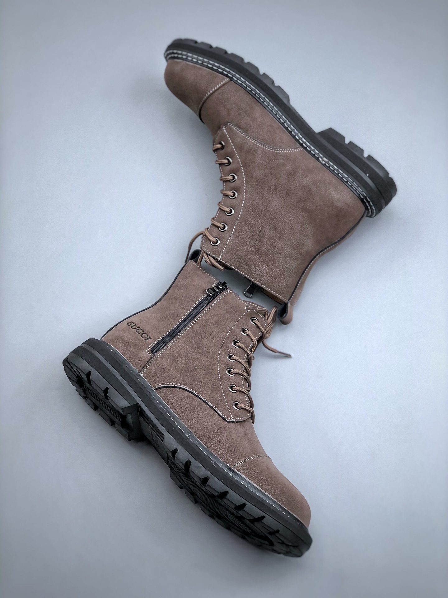 New Gucci lovers casual side zipper Martin boots series