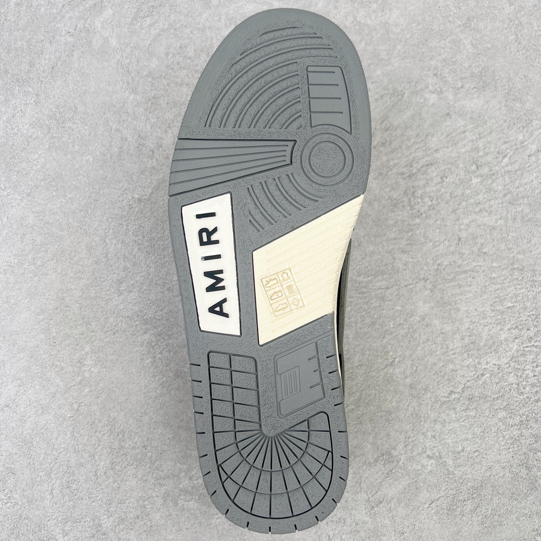 图片[9]-＃LJ渠道版福利 AMIRI Skel Top Low Sneakers 洛杉矶街头之王 高奢·埃米尔 骨骼低帮板鞋 白黑 区分市面所有在售版本 正确鞋舌外翻细节 正确骨头形状 正确双层加厚皮料 市面唯一正确批次 全套配件及包装物 鞋面采用手工切割和边缘涂漆的皮革和骨头贴花 并具有真皮鞋面和模压EVA鞋垫 高密度的电脑车线工艺 尺码：40 41 42 43 44 45-选品中心