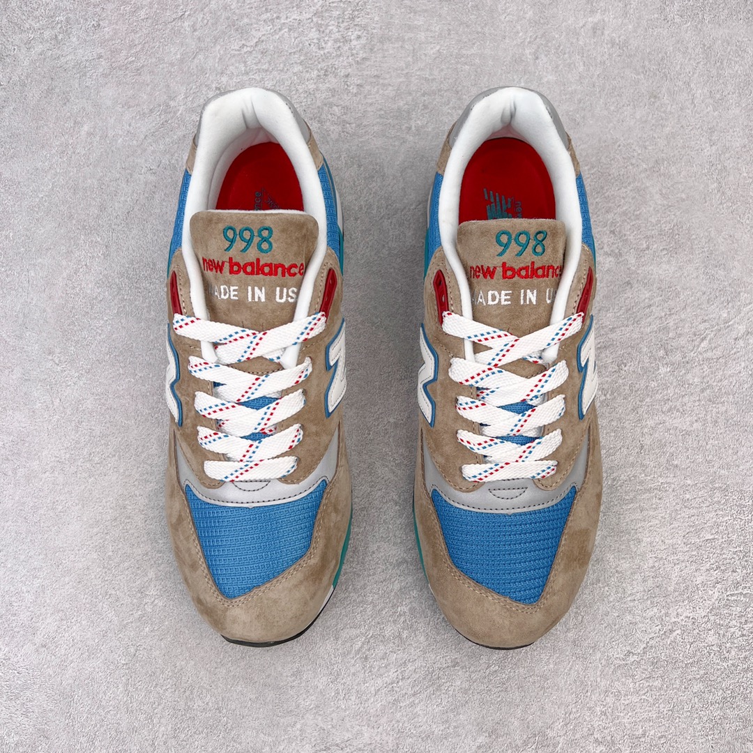 图片[2]-＃K版纯原 New Balance M998 Made in USA NB新百伦高端美产血统系列经典复古休闲运动慢跑鞋 NB998 诞生于 1993 年，作为第一双使用 ABZORB 缓冲材料的鞋款，一经发售就受到大量消费者的热烈追捧，如今已经成为了历久不衰的经典代表鞋款之一。原楦原数据开发版型 以优质面料制成鞋面结构。鞋面采用经典网眼布材质，辅以绒面革覆盖，带来更加清爽舒适的穿着体验。鞋舌上标记的 \\\”998\\\” 字样增强鞋款辨识度的同时，为鞋款注入更多动人细节。鞋款采用 ABZORB 缓冲材料的中底，通过缓冲和压缩阻力相结合来吸收冲击，稳定性高，不易打滑，助你畅享舒适有型的运动体验。采用猪巴革组合网织鞋面材质 后跟嵌入TPU装饰条稳固 升级原装5层独立私模 尺码：36 36.5 37 38 39.5 40 40.5 41.5 42 42.5 43 44 44.5 45-选品中心
