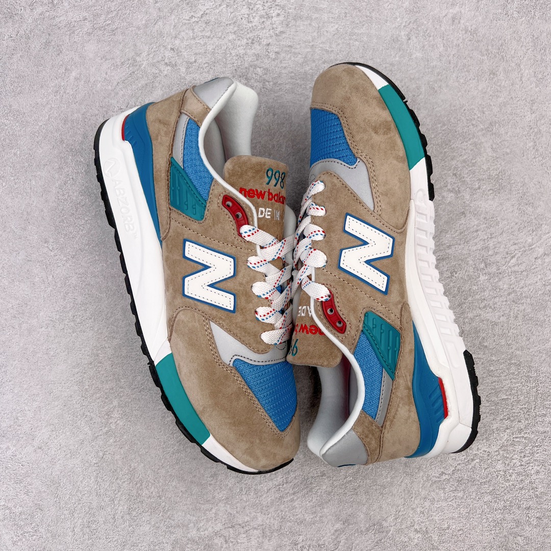 图片[3]-＃K版纯原 New Balance M998 Made in USA NB新百伦高端美产血统系列经典复古休闲运动慢跑鞋 NB998 诞生于 1993 年，作为第一双使用 ABZORB 缓冲材料的鞋款，一经发售就受到大量消费者的热烈追捧，如今已经成为了历久不衰的经典代表鞋款之一。原楦原数据开发版型 以优质面料制成鞋面结构。鞋面采用经典网眼布材质，辅以绒面革覆盖，带来更加清爽舒适的穿着体验。鞋舌上标记的 \\\”998\\\” 字样增强鞋款辨识度的同时，为鞋款注入更多动人细节。鞋款采用 ABZORB 缓冲材料的中底，通过缓冲和压缩阻力相结合来吸收冲击，稳定性高，不易打滑，助你畅享舒适有型的运动体验。采用猪巴革组合网织鞋面材质 后跟嵌入TPU装饰条稳固 升级原装5层独立私模 尺码：36 36.5 37 38 39.5 40 40.5 41.5 42 42.5 43 44 44.5 45-选品中心
