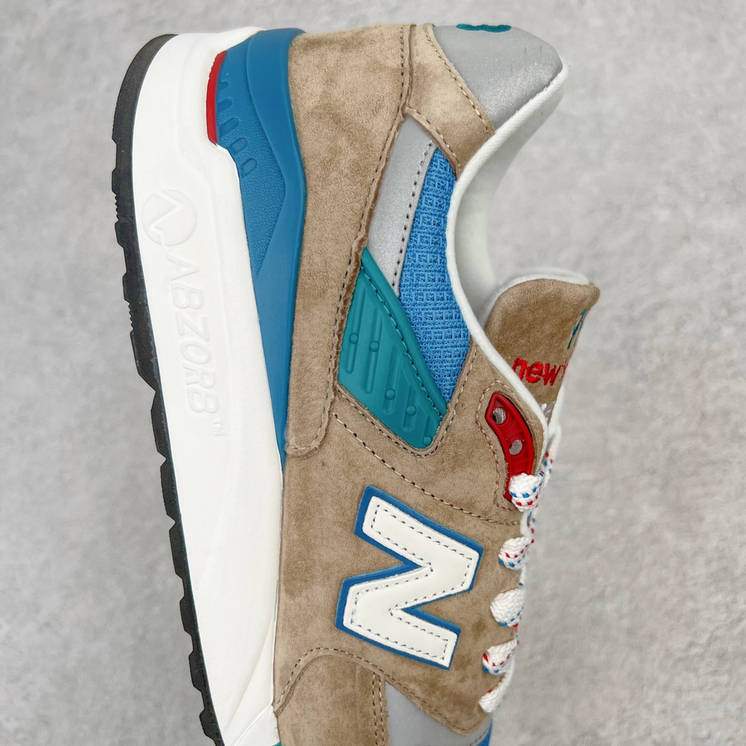 图片[6]-＃K版纯原 New Balance M998 Made in USA NB新百伦高端美产血统系列经典复古休闲运动慢跑鞋 NB998 诞生于 1993 年，作为第一双使用 ABZORB 缓冲材料的鞋款，一经发售就受到大量消费者的热烈追捧，如今已经成为了历久不衰的经典代表鞋款之一。原楦原数据开发版型 以优质面料制成鞋面结构。鞋面采用经典网眼布材质，辅以绒面革覆盖，带来更加清爽舒适的穿着体验。鞋舌上标记的 \\\”998\\\” 字样增强鞋款辨识度的同时，为鞋款注入更多动人细节。鞋款采用 ABZORB 缓冲材料的中底，通过缓冲和压缩阻力相结合来吸收冲击，稳定性高，不易打滑，助你畅享舒适有型的运动体验。采用猪巴革组合网织鞋面材质 后跟嵌入TPU装饰条稳固 升级原装5层独立私模 尺码：36 36.5 37 38 39.5 40 40.5 41.5 42 42.5 43 44 44.5 45-选品中心