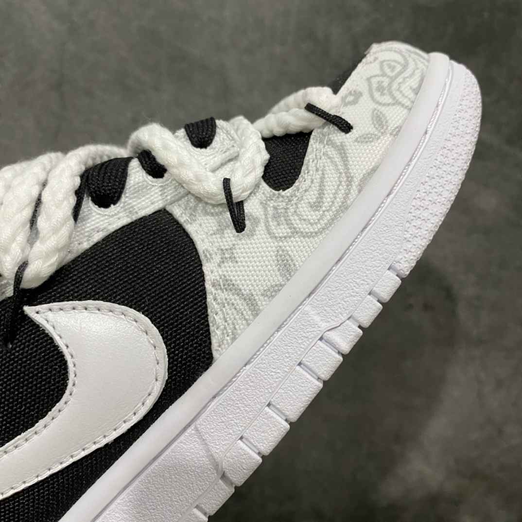 图片[8]-Nike SB Dunk Low SEE 气泡水母 腰果花 解构抽绳鞋带 手提翻盖礼盒装 原装头层材料 独家版型蒸餾加工 帶來的是更好的视觉和脚感体验 大厂纯原品质出货 清洁度 电绣工艺 皮料切割干净无任何毛边 细节完美 货号：DJ9955-100 尺码：36 36.5 37.5 38 38.5 39 40 40.5 41 42 42.5 43 44 45 46-选品中心