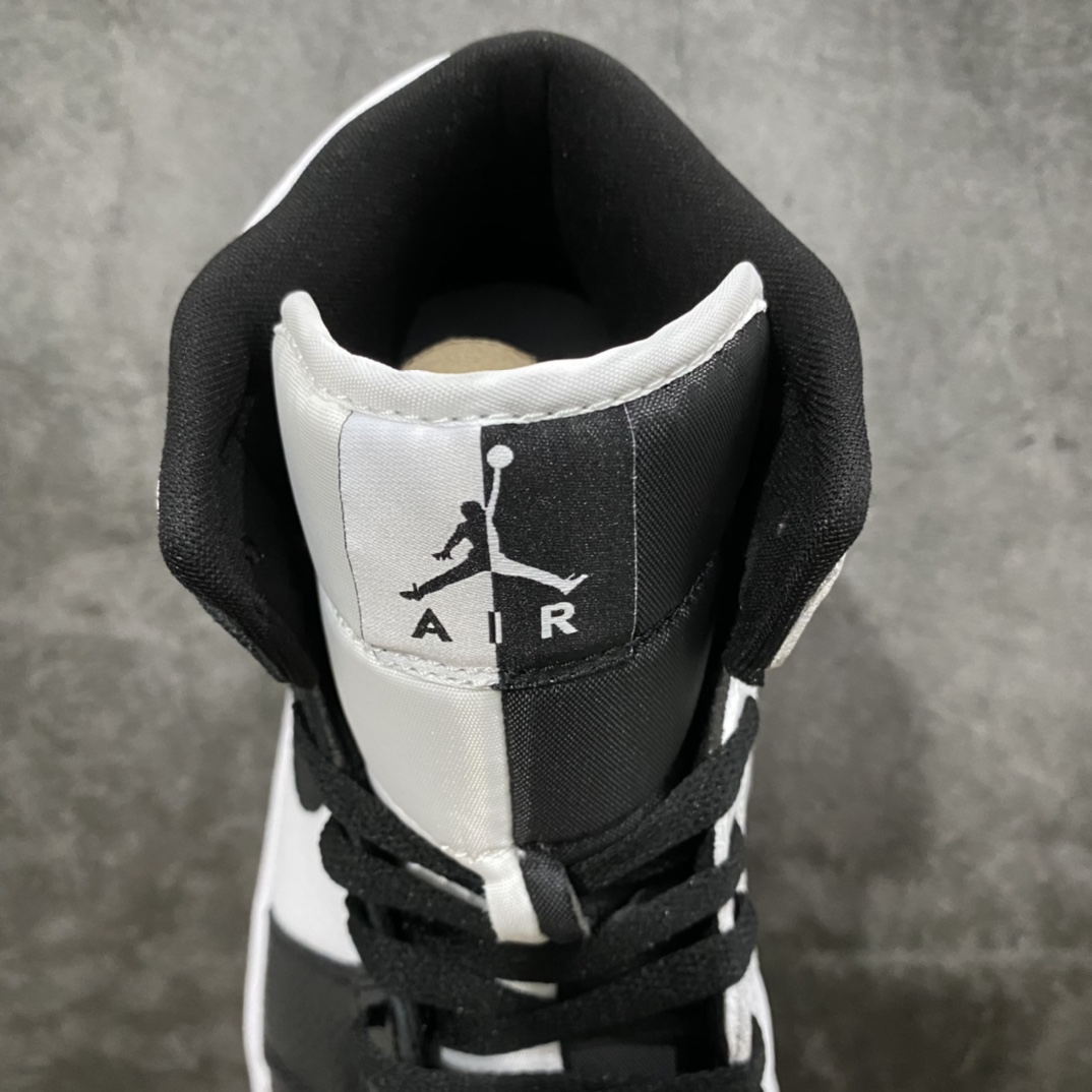 图片[7]-D版Air Jordan AJ1 Mid 中帮 熊猫黑白阴阳DR0501-101 原厂内置全掌气垫 A模大底 头层小牛皮 鞋舌AJ原厂专用牛津布+AJ专用反口珍珠布+原厂无杂质高弹内里海棉 特殊封边弹力鞋带 全网唯一头层牛皮 原鞋开模 拒绝公底 购置公司同步原材料 原汁原味 忠于原版‼️ 尺码：36 36.5 37.5 38 38.5 39 40 40.5 41 42 42.5 43 44 44.5 45 46 47.5-选品中心