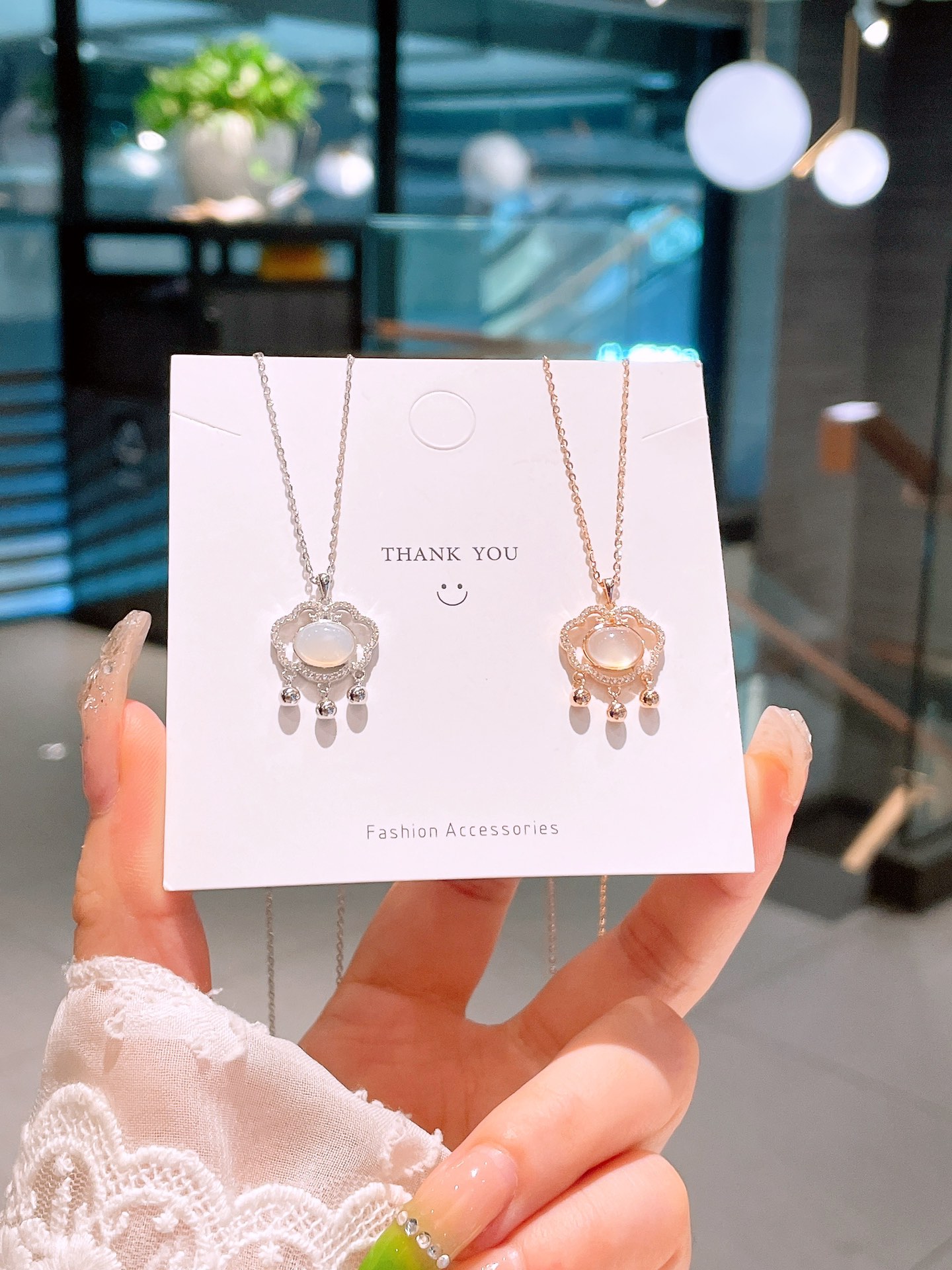 精巧ニッケル無添加銀ネックレスシルバー ウェディング