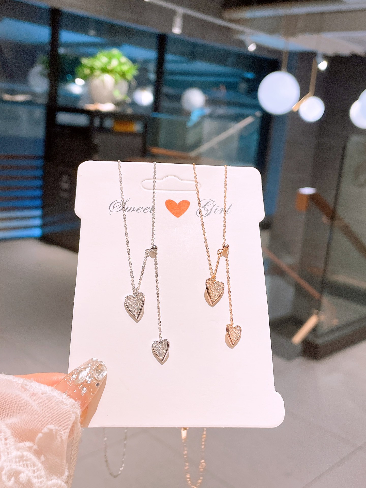 Allergiearmes Silber Kette Koreanischer Stil Lehrertag Silber