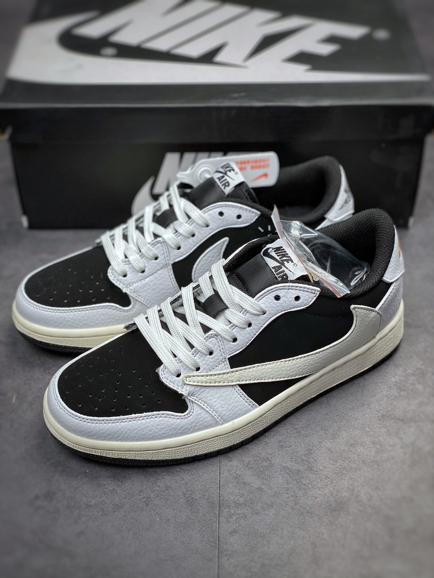 180 Fragment x TS x Air Jordan 1 Low 三方联名倒钩低帮 DM7866-002