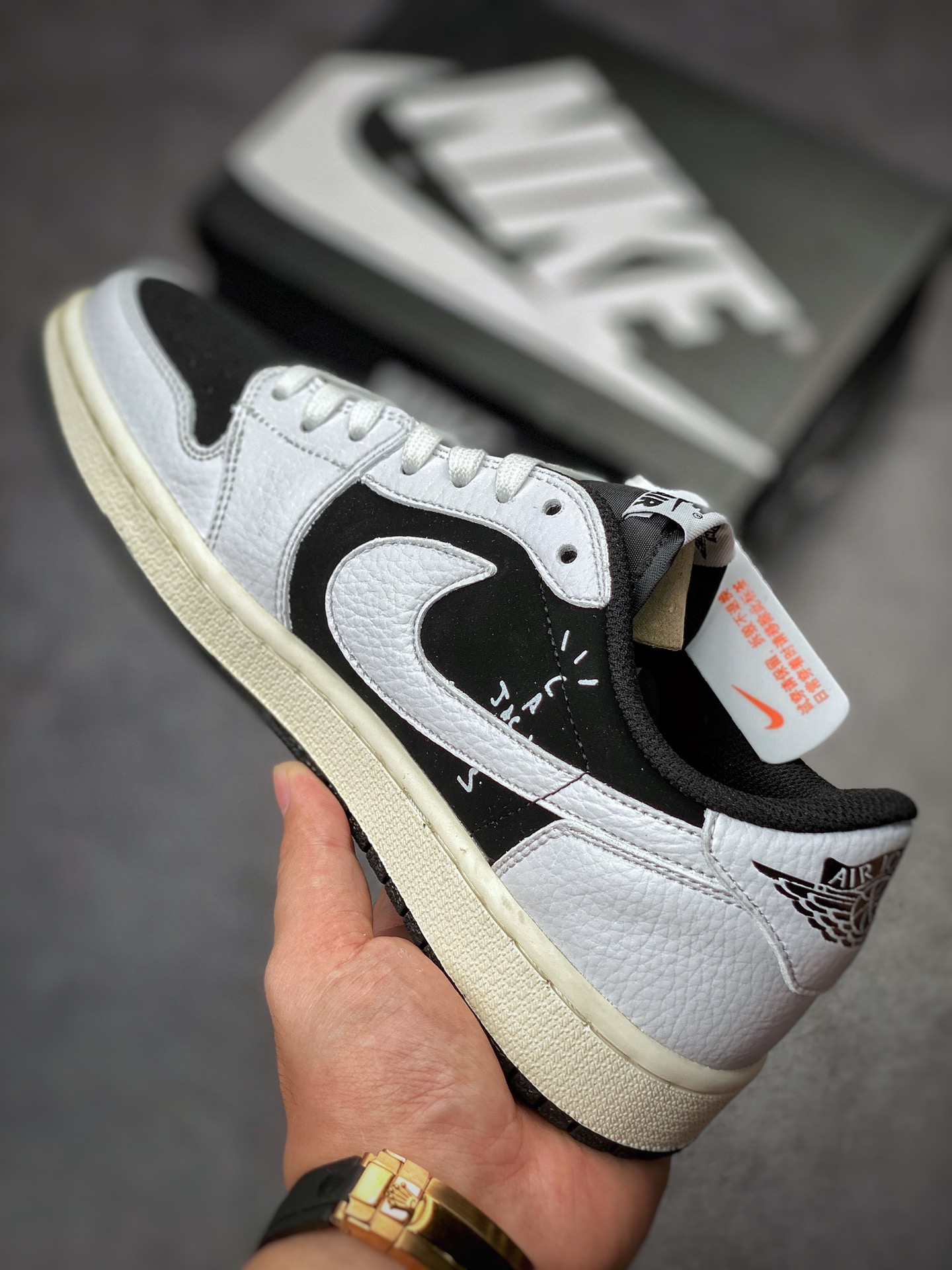 180 Fragment x TS x Air Jordan 1 Low 三方联名倒钩低帮 DM7866-002
