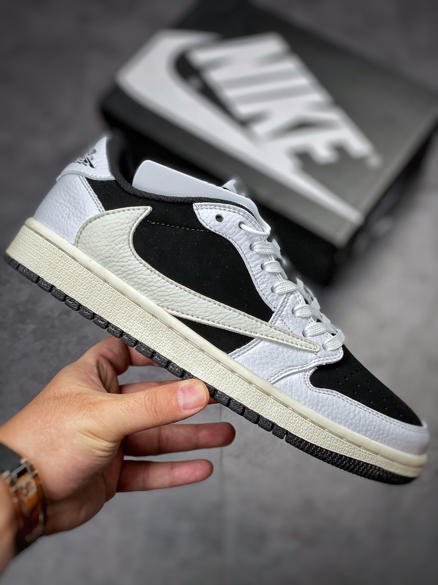 180 Fragment x TS x Air Jordan 1 Low 三方联名倒钩低帮 DM7866-002