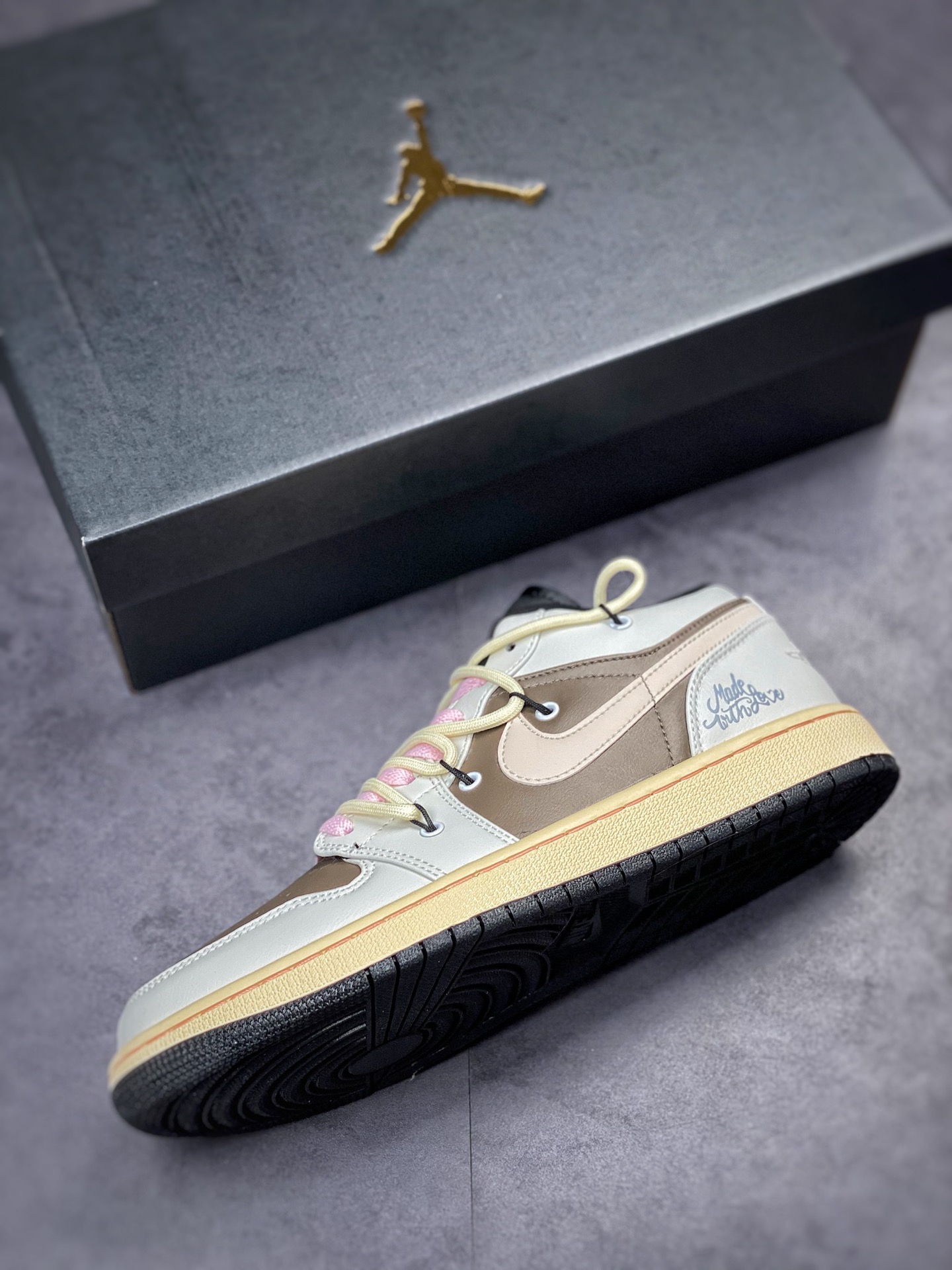 220 Air Jordan 1 Low 白棕解构绑带 553558-062