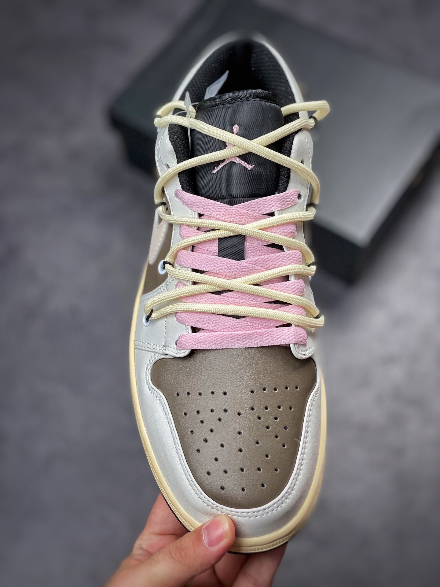 220 Air Jordan 1 Low 白棕解构绑带 553558-062