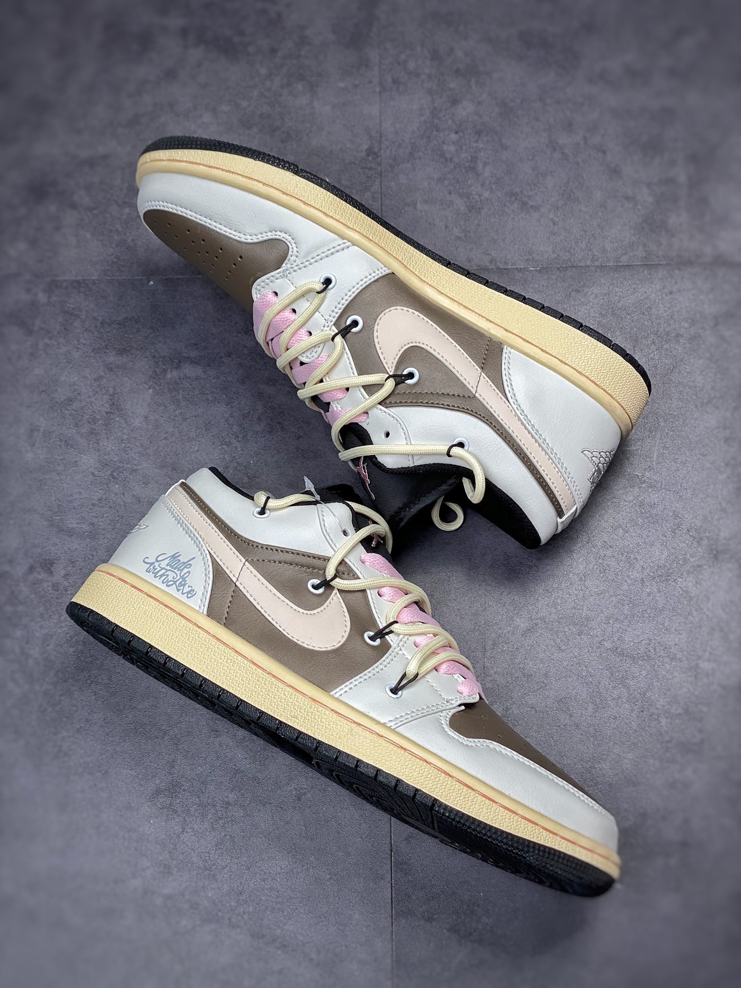 220 Air Jordan 1 Low 白棕解构绑带 553558-062