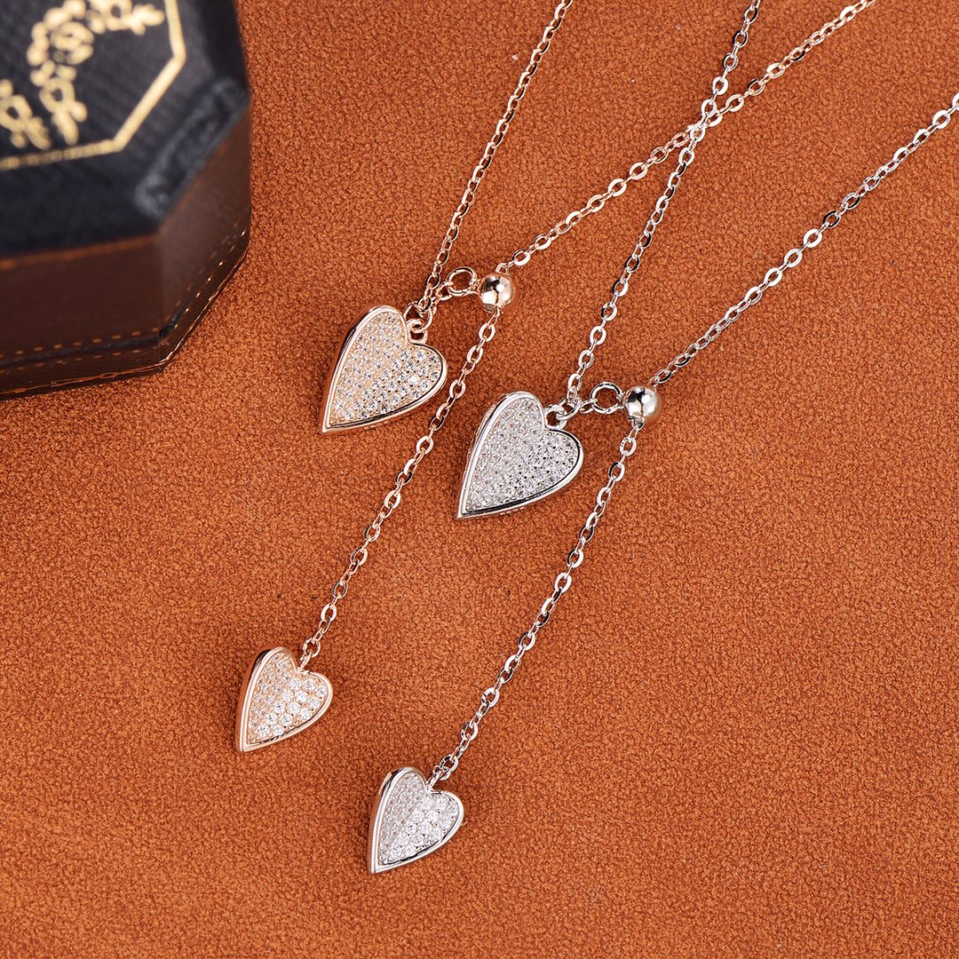 繊細低アレルギー銀ネックレスゴールド バレンタインデー