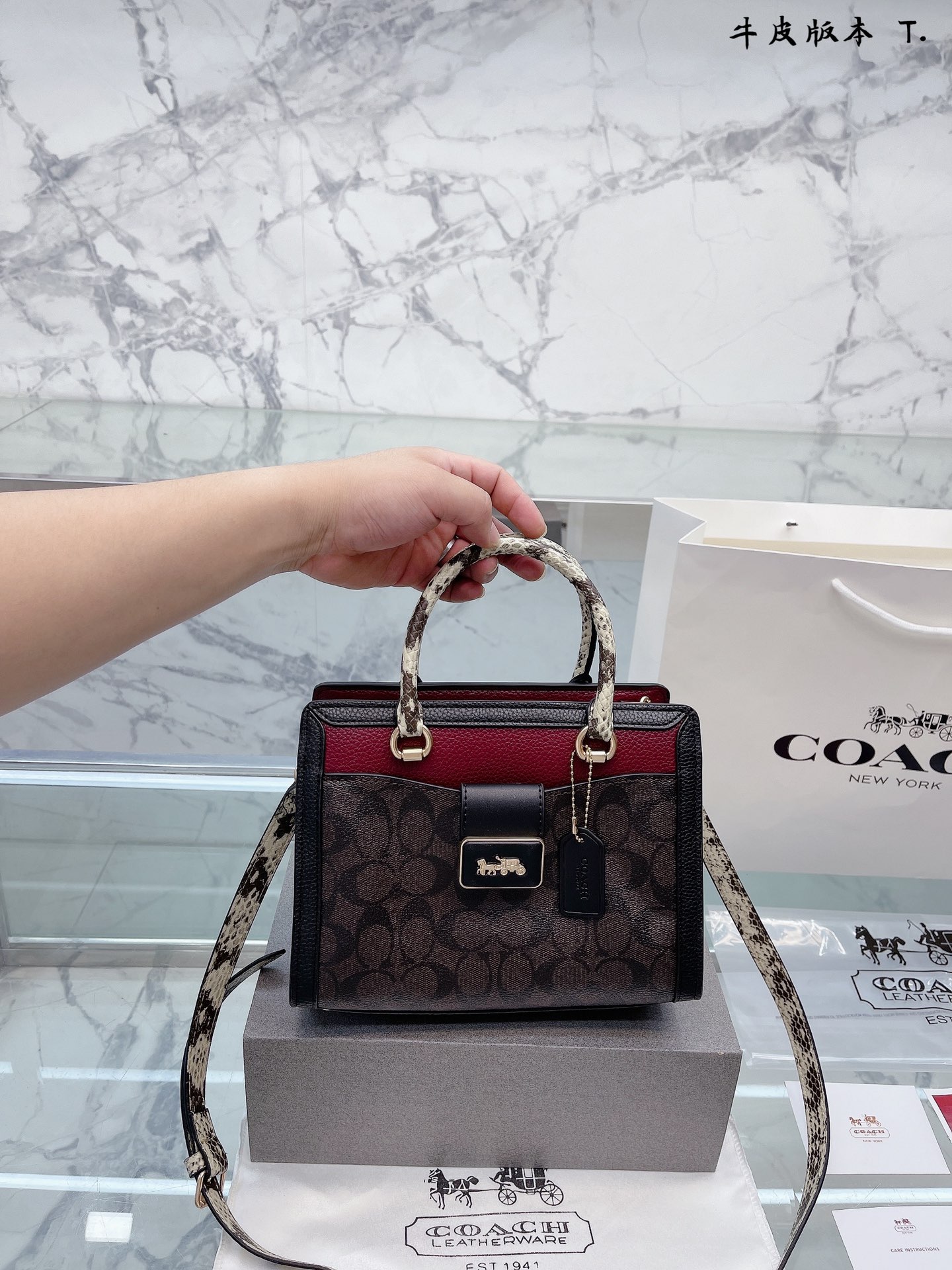 K0 牛皮版本 COACH 新品 |Grace Carryall 气质高级  Coach 蔻驰  9月探索新的时尚流行趋势 不仅有颠覆常规的创意印花，更有主打高级感和优雅知 性的 Grace 系列。 Carryall可以手提也可以单肩斜挎，非常气质的一款 尺寸25 20cm