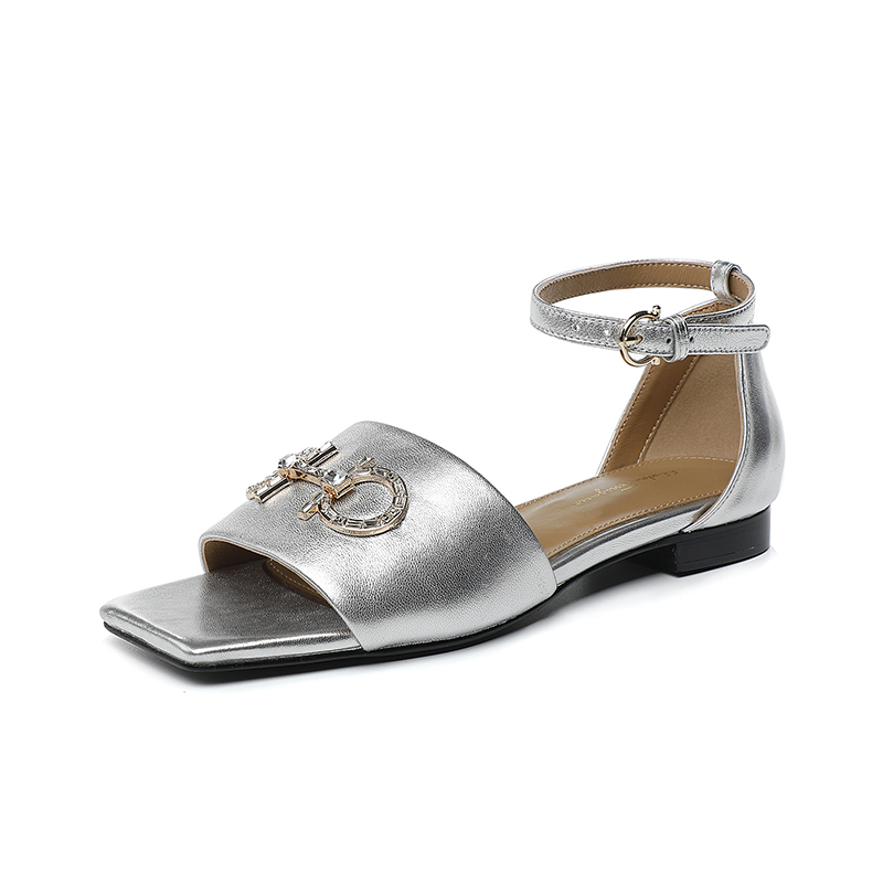 Silver Mixed Seed Sheep Rubber Outsole: P220m Leather Outsole: P255m Yardage: 35-44 Factory No.: 959