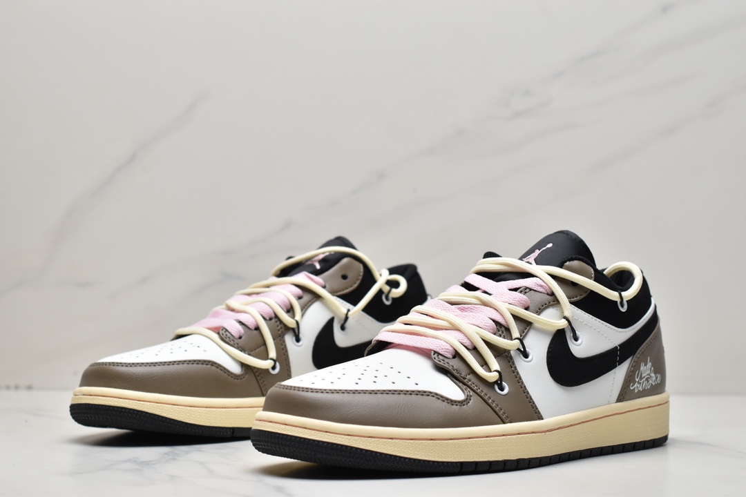 200 耐克 Nike Air Jordan 1 Low 麻绳绑绳 AJ1低帮 553558-062