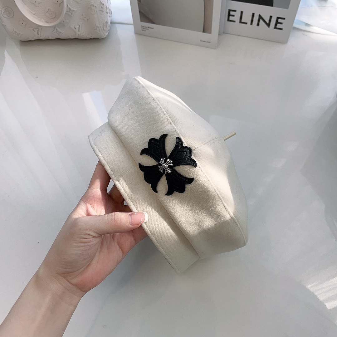 [Chrome Hearts Hats]Croxin 2025 Autumn and Winter New 2025 Beret cotton fabric