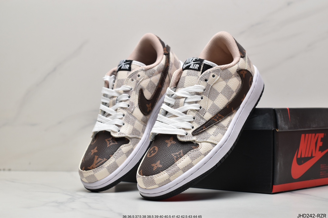 190 Travis Scott x Air Jordan 1 Low AJ1乔1低帮倒钩  1A9G62