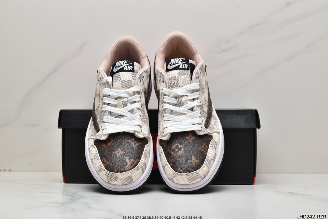 190 Travis Scott x Air Jordan 1 Low AJ1乔1低帮倒钩  1A9G62