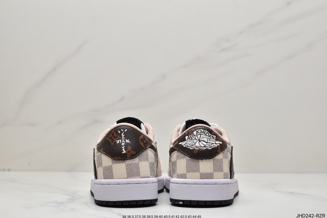 190 Travis Scott x Air Jordan 1 Low AJ1乔1低帮倒钩  1A9G62