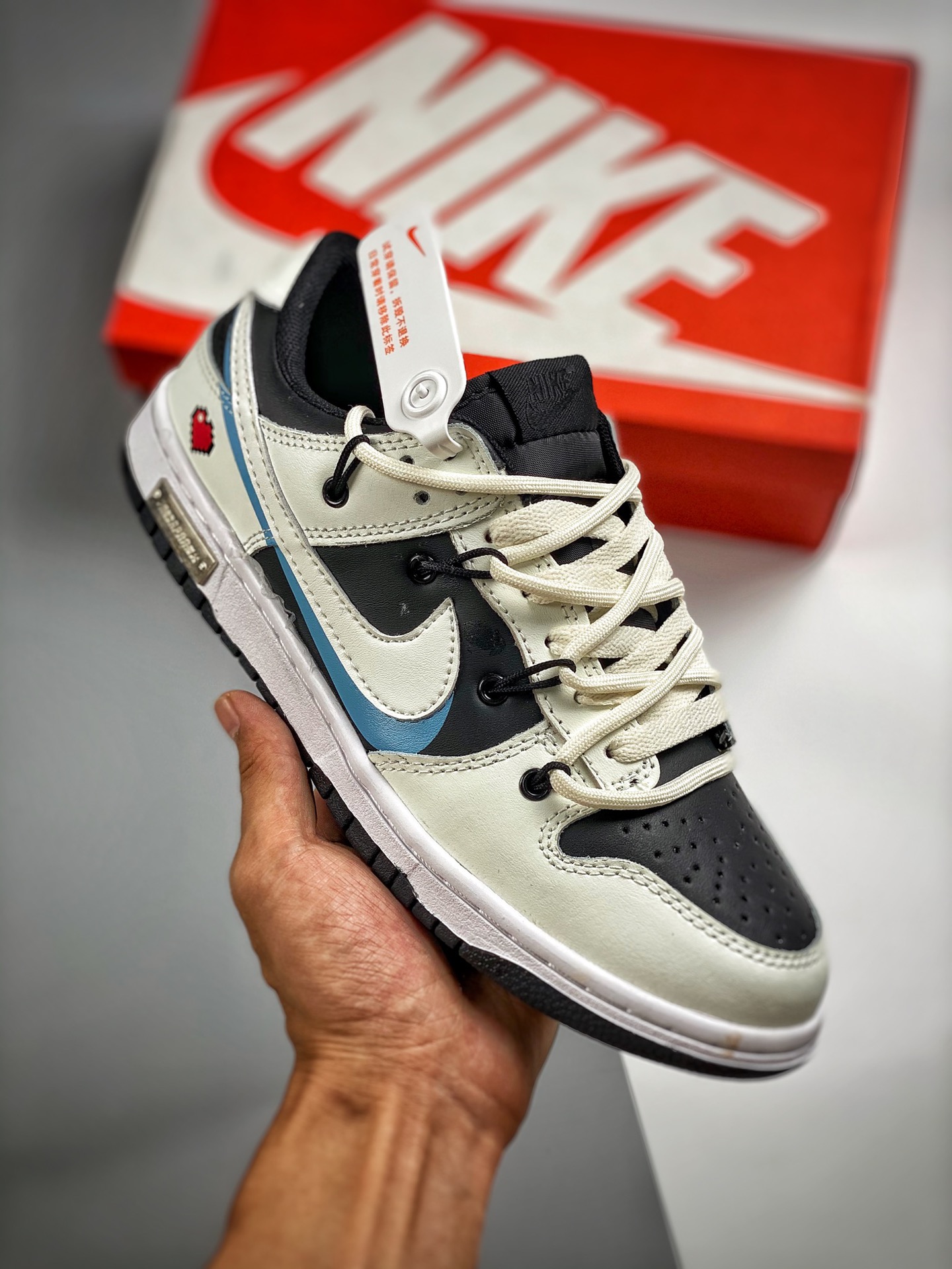 Núcleo 2 Nk Dunk SB Low deconstrucción con correas, producción original de fábrica grande, lanzamiento real, materiales…