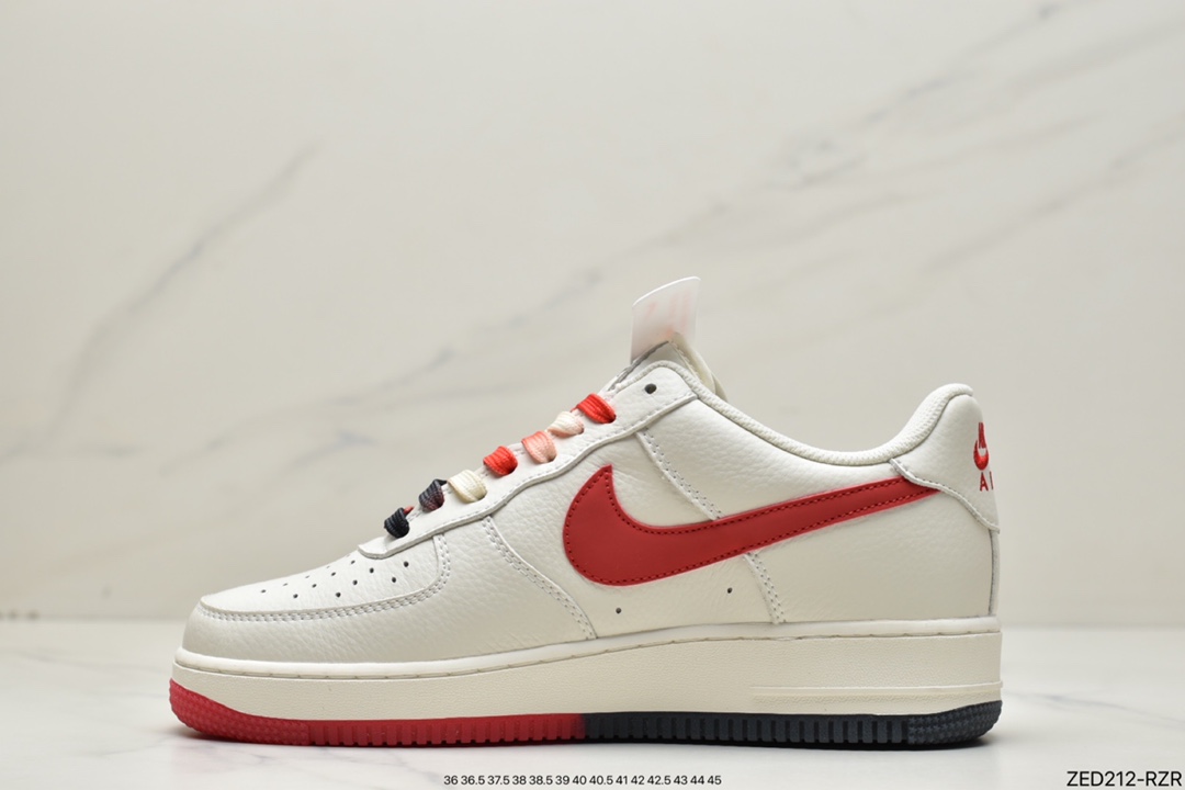 260 Nike Air Force 1 Low “米红黑反光” 空军一号低帮休闲板鞋CH2808-306