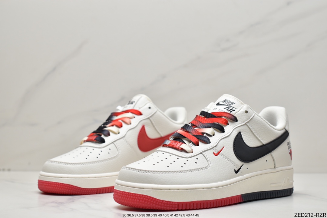 260 Nike Air Force 1 Low “米红黑反光” 空军一号低帮休闲板鞋CH2808-306