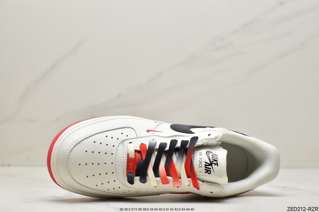 260 Nike Air Force 1 Low “米红黑反光” 空军一号低帮休闲板鞋CH2808-306